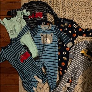 9-12 month footie sleeper bundle